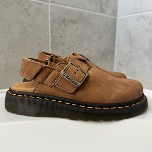 Dr. Martens Jorge II Tumbled Nubuck Slingback Mules Size 5 Women Sandals